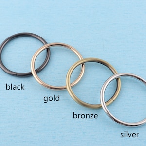 2 Fibbie Ad Anello D In Lega Di Zinco, Accessori Fai Da Te Per Borse, Abbigliamento, Cinture E Pelletteria - 4