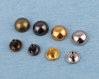Remache metálico tipo hongo de 12 mm: Materiales para manualidades de cuero