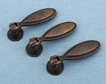 Messing Schubladenknauf: viktorianischer Schmuckknauf, 60 mm