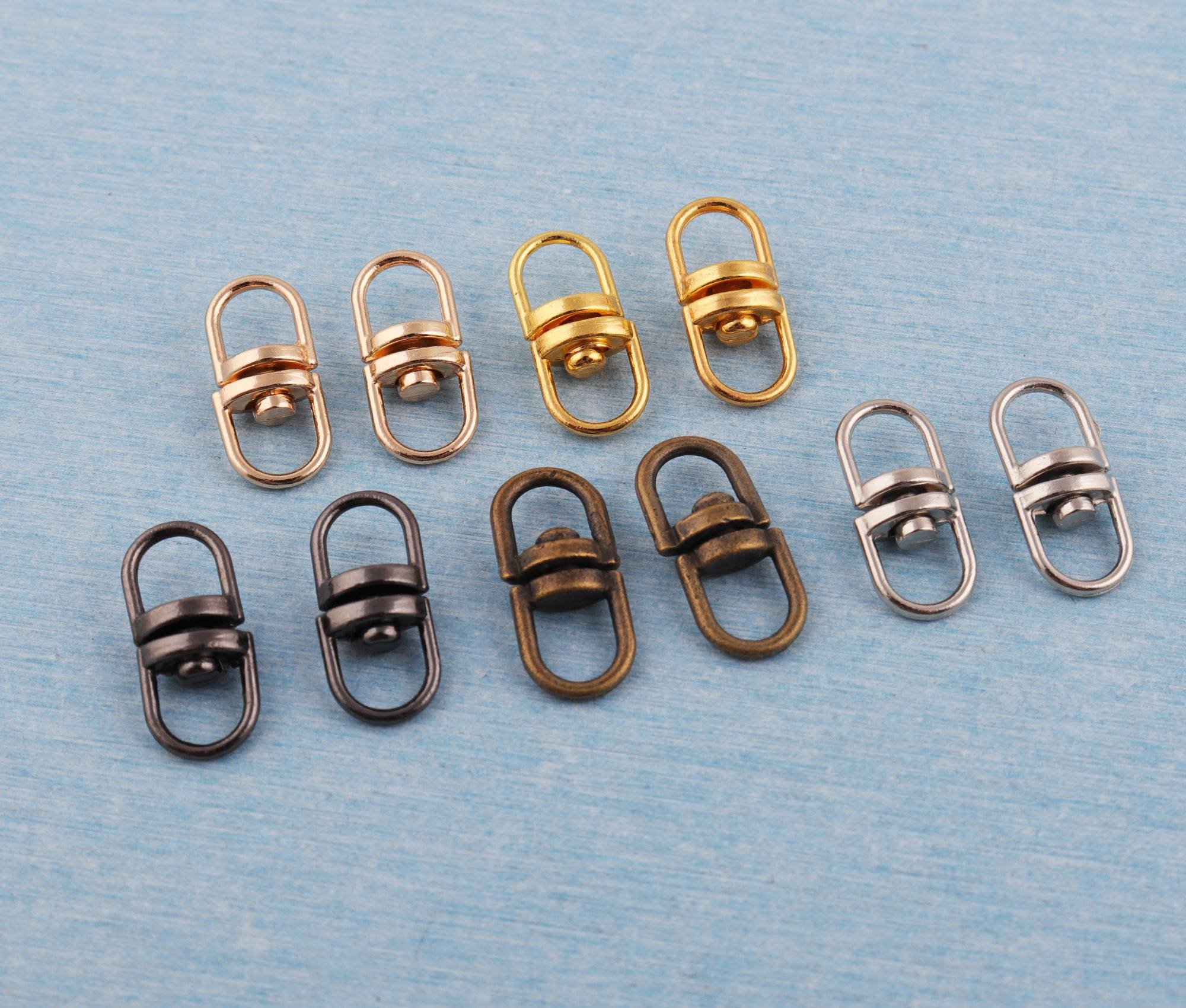 Antique Brass Swivel Snap Hooks: DIY Keychain Hardware (6mm*19mm