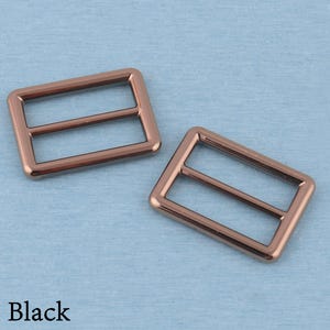 4 st metallspänne med trippelglidning: 32 mm väskremsjustering Gun Black