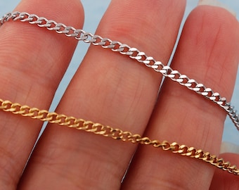 2 mm Edelstahl-Kabelkette-Halskette: Massen-Schmuckherstellungszubehör