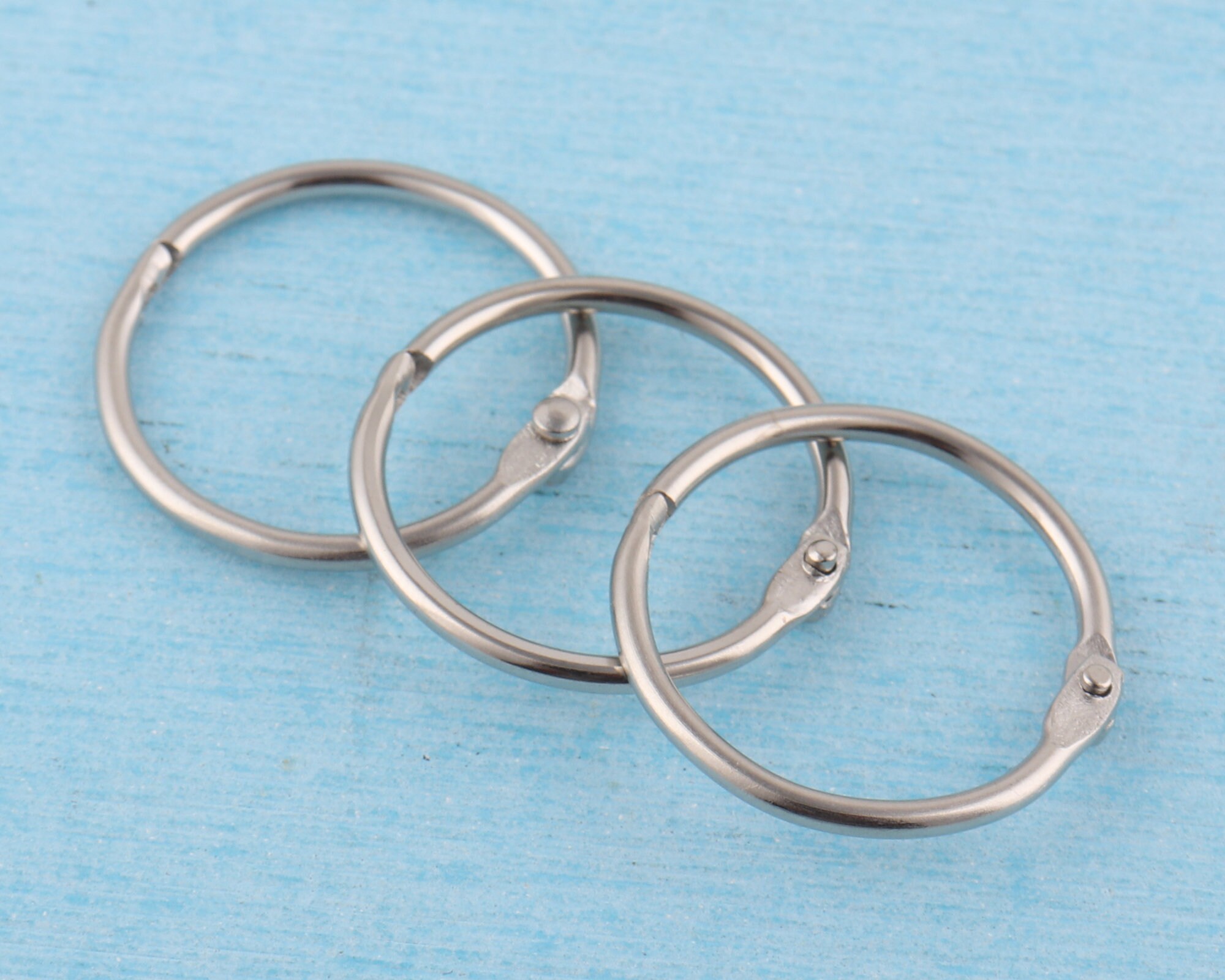 Business Source Book Rings - Silver Nickel-Plated Loose Leaf Rings For Office & School