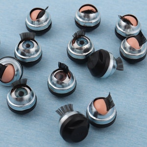 Doll&#39;s eyes,15mm outer toy safety eyes,round circle iron toy craft eyes,doll sleep eye,blinking sleeping baby doll eyes ,DIY wholesale bulk