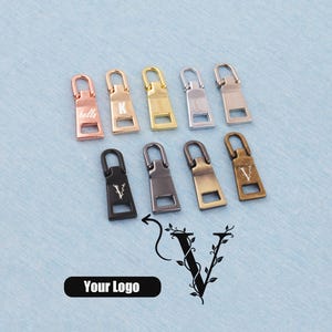 Tiralampo in metallo inciso personalizzabile: borsa e abbigliamento fai da te (28 x 10 mm)