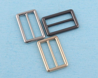38 mm Metall Schnalle: Tri-Glide Schieber für Taschengurte