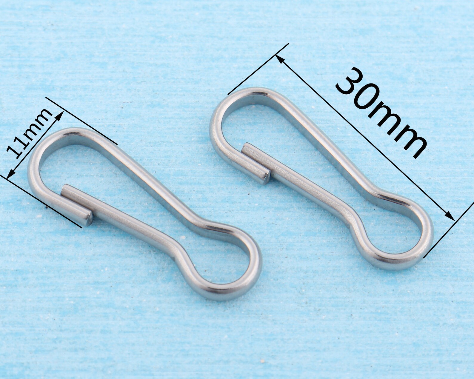 30pcs stainless steel lanyard hook 30x11mm silver lanyard Etsy