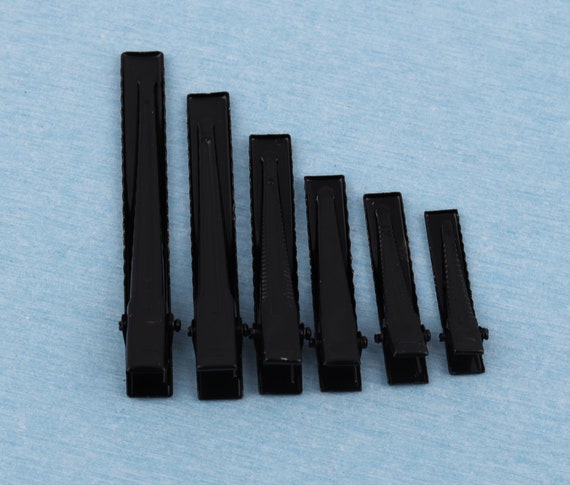 Klee Alligator Haarspange – Elegante Spange In Schwarz, 5,6 Cm, Perfekt Für Hochzeit & Party