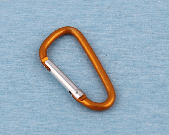 LESHIRY Moschettone Portachiavi In Alluminio A Forma Di D 7,6 Cm – Forte E Leggero, Per Campeggio E Outdoor (Multicolore, 8 Pezzi) - 2