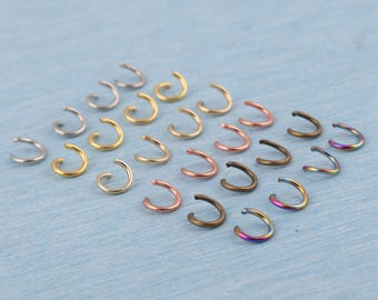Anello Ovale Irregolare 25x20 Mm Per Creazione Di Bijoux DIY - Dorato - Foto 5