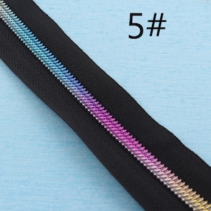 Rainbow Teeth Nylon Coil Zipper: DIY Sewing Accessories, 5# Zipper Tape
