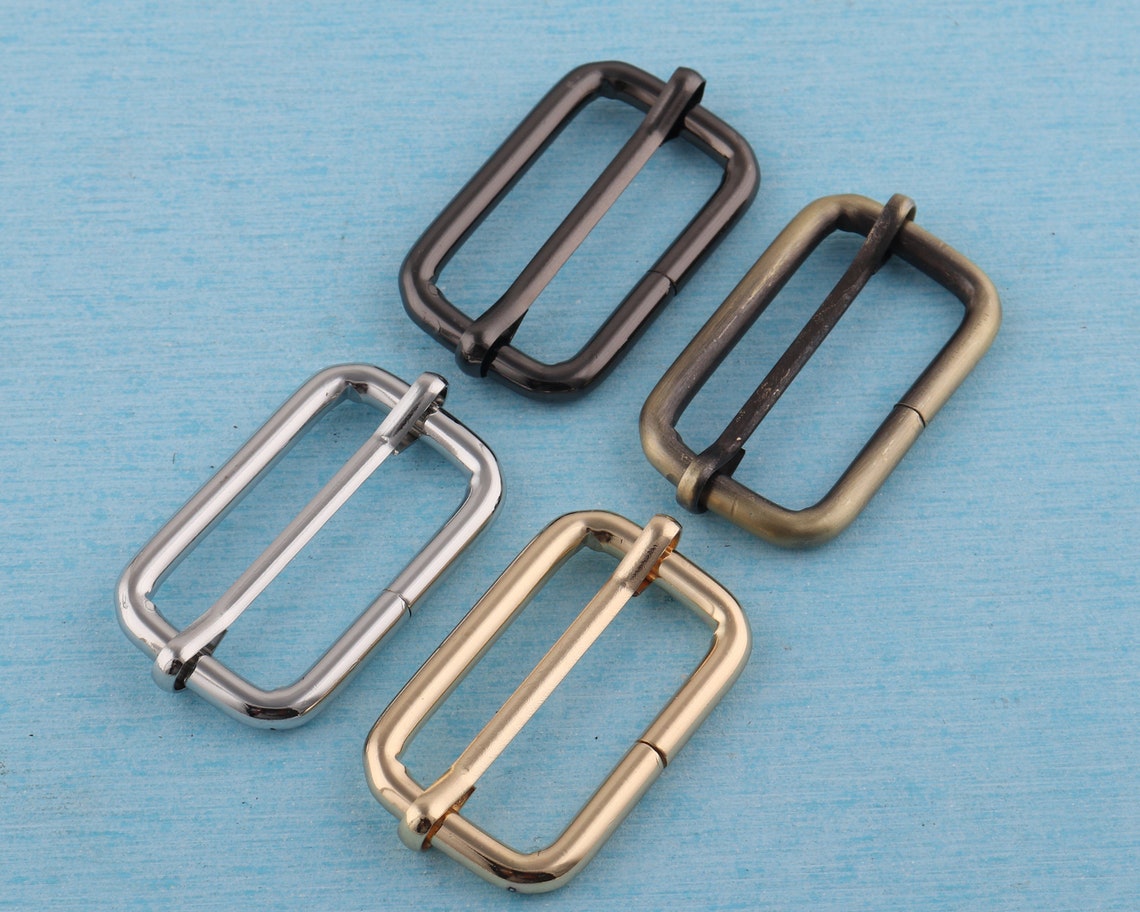 1.5 38mm Metal Adjuster Slide Belt Buckles4pcs Etsy