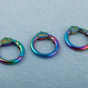 Rainbow Spring O Rings: 19mm Metal Snap Hook for Bag Straps