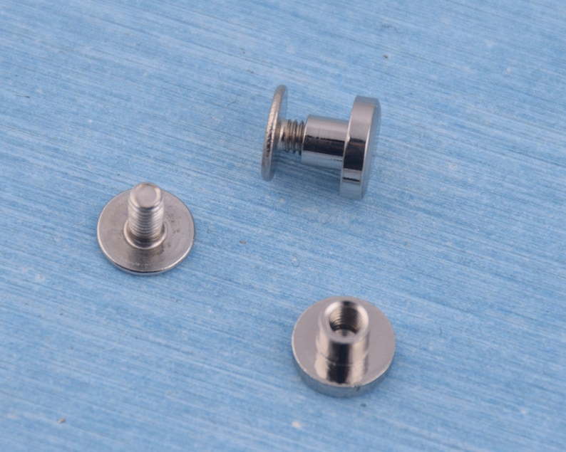 102030pcs Flat Head Screw Rivets 8mm Black/gold/silver Etsy