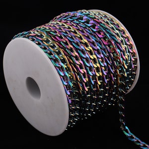 8mm width rainbow purse chain,metal cross body bag chain purse shoulder bag handbag purse chain