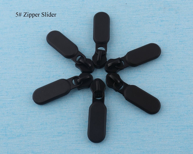Matte Black 5 Zipper Head 42mm Metal Teeth Head Zip Etsy Sweden