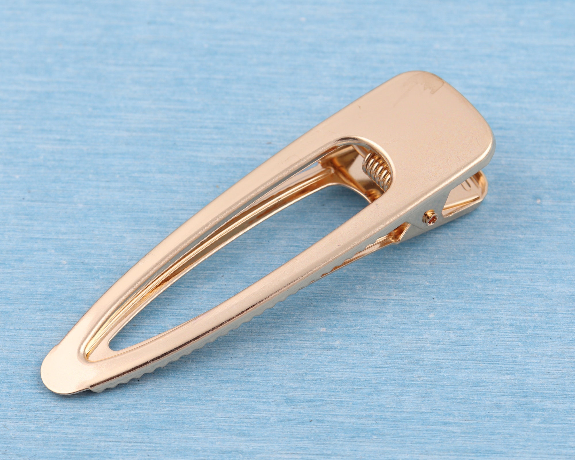 10 Pcs Light Gold Hair Alligator Clip Hair Accessory Blanks Etsy