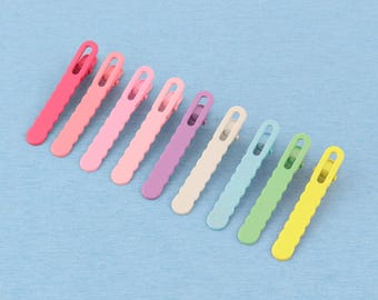 Multiple colors Metal Alligator Hair Clips: Colorful Snap Hairpins, Bulk Accessories（59*9mm）
