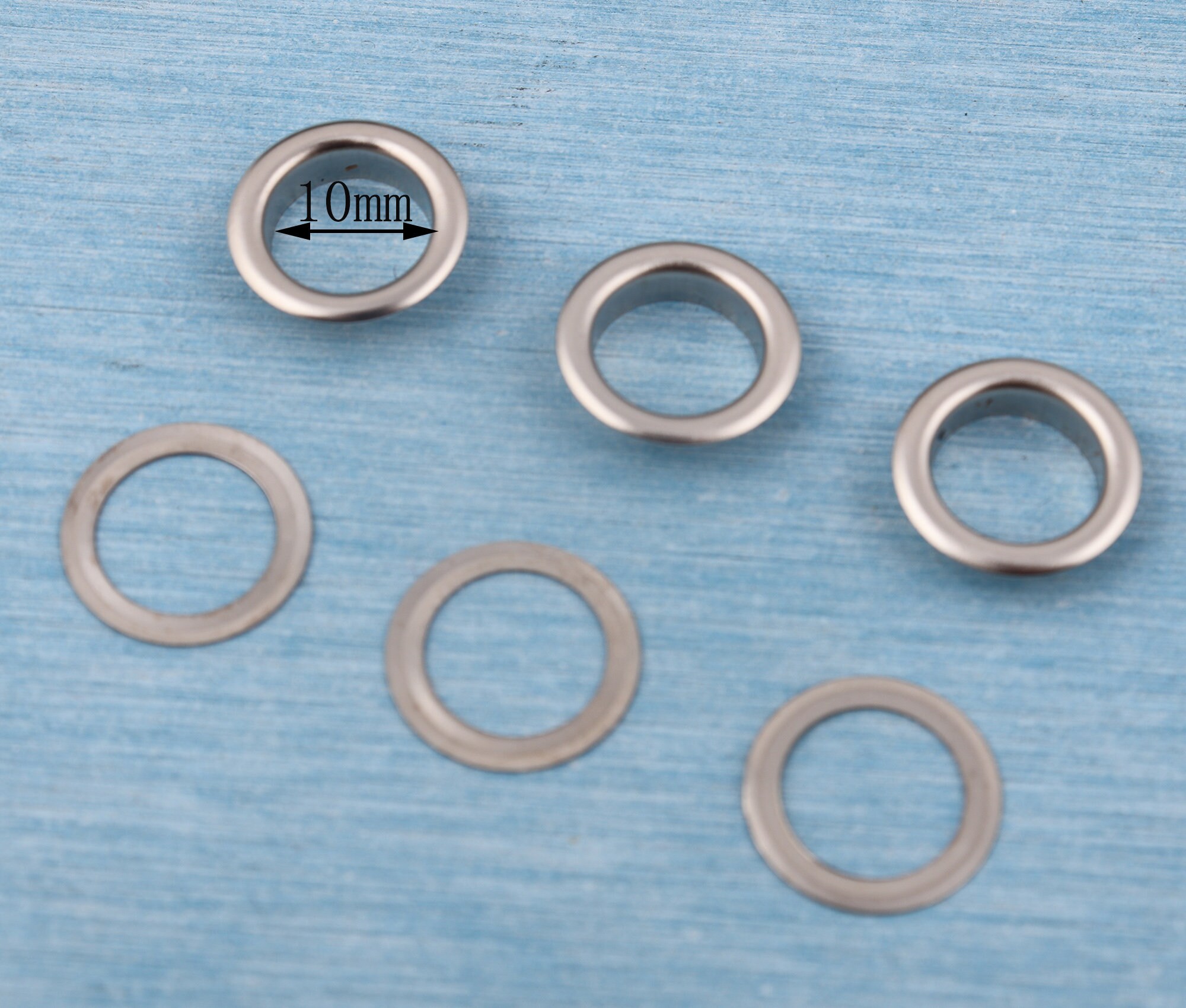 100pcs Metal Eyelet With Washer10mm Hole Round Eyelets Etsy Canada