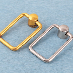 Rektangulärt lådhandtag med ring: Handtag, Möbelbeslag (66 mm)