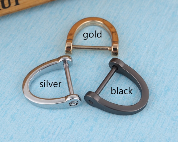 Metal Horseshoe D Ring: 17mm Screw Shackle Buckle for Purse Straps
