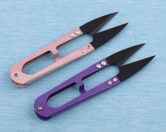 Pink Purple Thread Snips Thread Trimmer, Embroidery Snips, Yarn