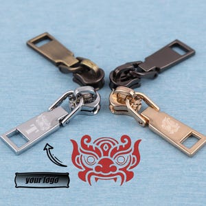 Aangepaste metalen ritsschuif: 45 mm tas met ritssluiting