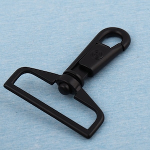 Black Lobster Clasp: 1.5&quot; Swivel Snap Hook for Purse Straps