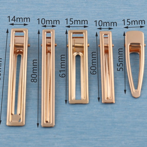 Rose Gold Hair Alligator Clip 80mm Hair Accessory Blanks Etsy