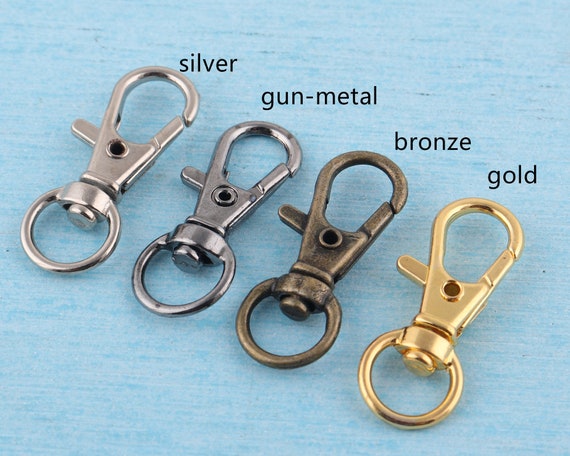 33x10mm Metal Swivel Snap Clasp,20pcs Lobster Buckles Push Gate Snap Hook  for Bag Strap and Key Chain-silver/gun-metal/bronze/gold -  Israel