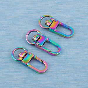 Regenbogen Drehverschluss: Zink-Legierung Lanyard Geldbörse Schnalle Bild 3