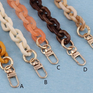 Acryl hochwertige Geldbörse Kette, Metall Schulter Handtasche Strap, Ersatz Griff Kette, Metall Umhängetasche Kettengurt
