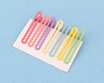 Multiple colors Metal Alligator Hair Clips: Colorful Snap Hairpins, Bulk Accessories（59*9mm）