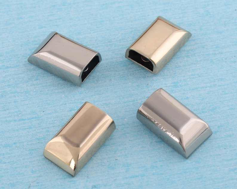 Set of 10 // Metal Cord Ends Zipper Ends Bags Hardware for Etsy