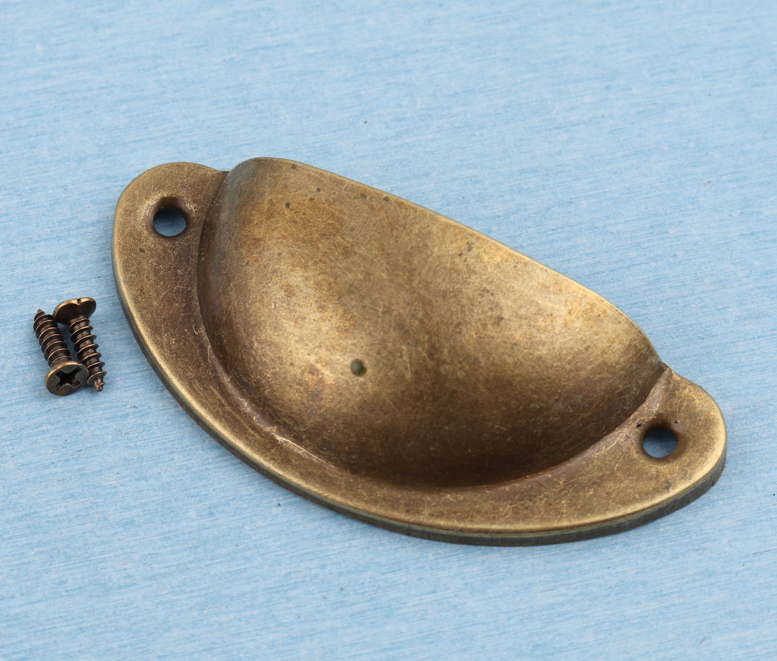 8133mm Antique Bronze Iron Cup Drawer Handle Cup Pulls Etsy