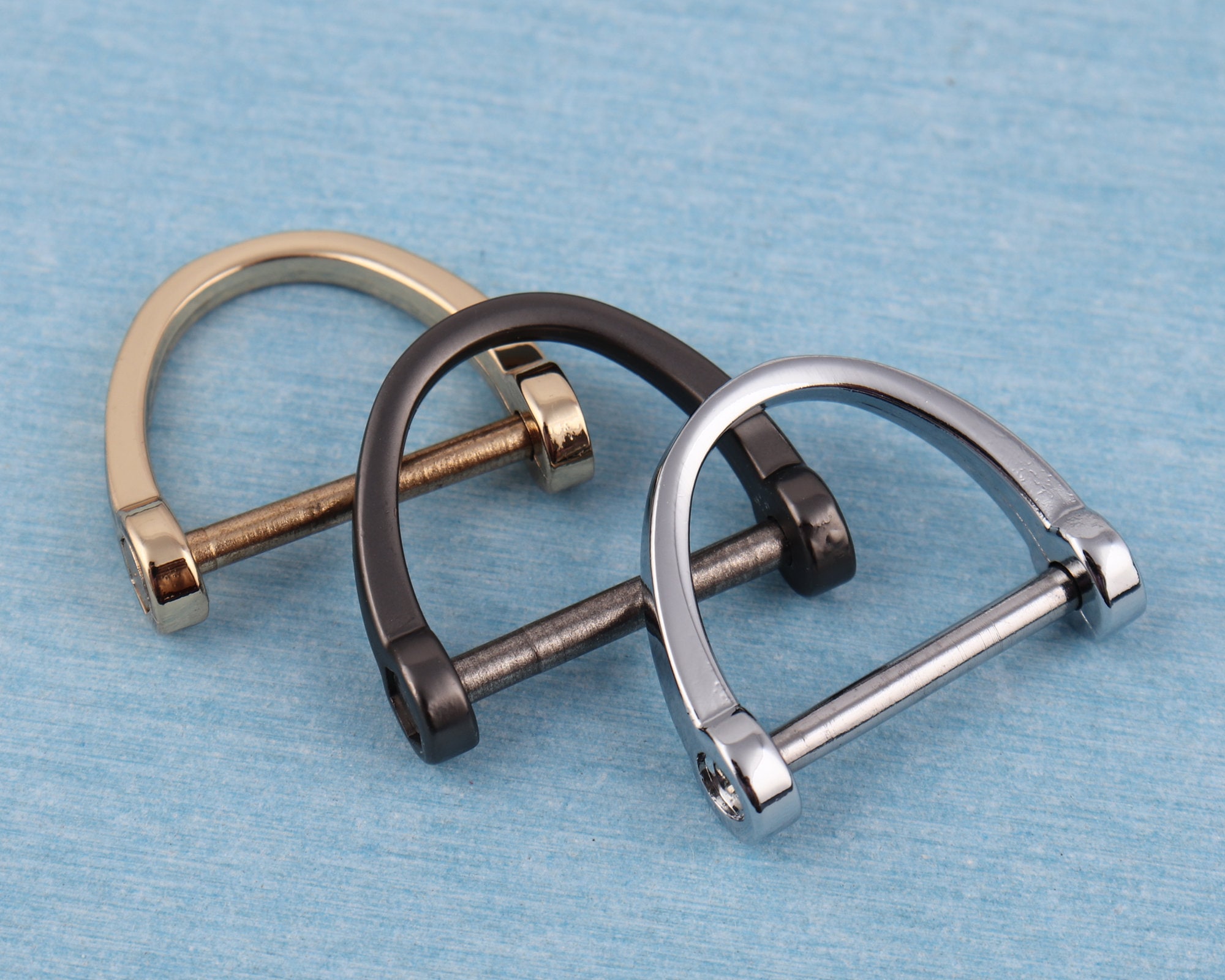 4pack 3/4 D-rings Screw in Shackle Horseshoe U Shape D Ring DIY