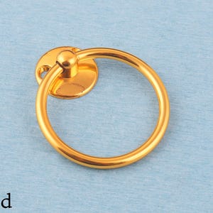 1 Paar runde Schubladenknäufe: Griffbeschläge, Möbelbeschläge (72 mm) Gold