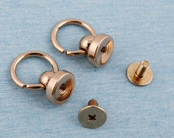 Ljusguld O-ringsskruvnit: Mässingskedjekoppling (10 mm)