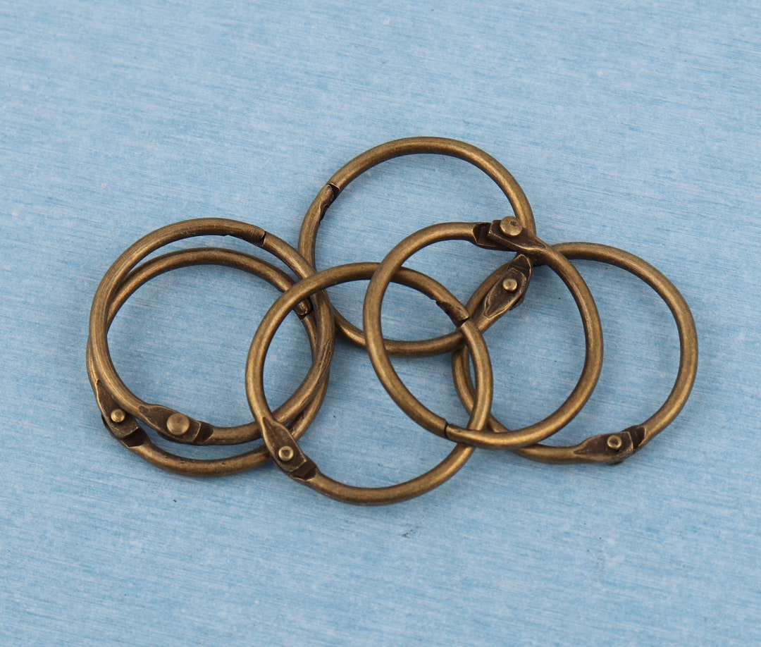 Metal Binding Rng Antique Brass Binding Rings: 30mm Metal Book Card Binder - Etsy