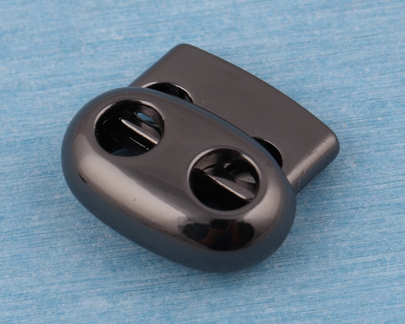 Metal Double Hole Cord Locktoggle Cord Lockcord Lock Stopper Etsy