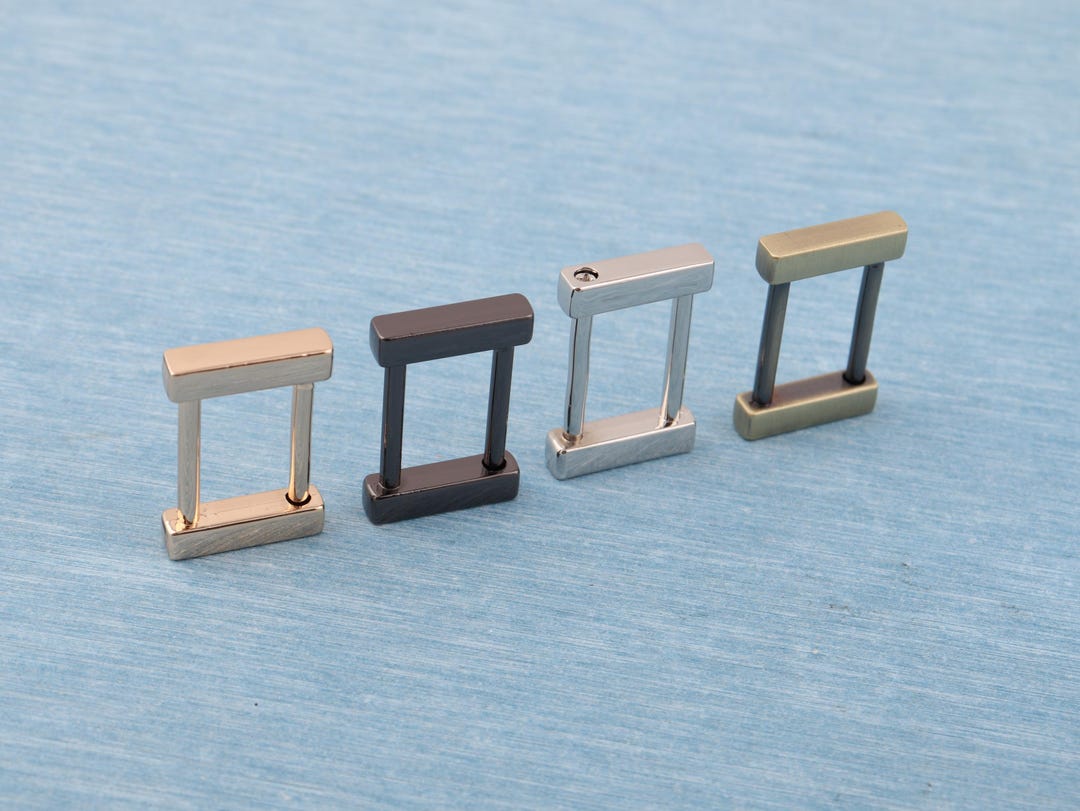 Square Buckle Without Spring Metal Screw Square Buckle: 19mm Shackle Clasp, DIY Leathercraft ...