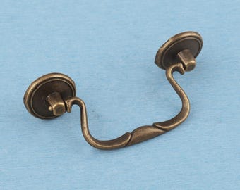 Vintage Bail Pull Simple Drawer Handle, DIY Hardware for Wooden Jewelry Box