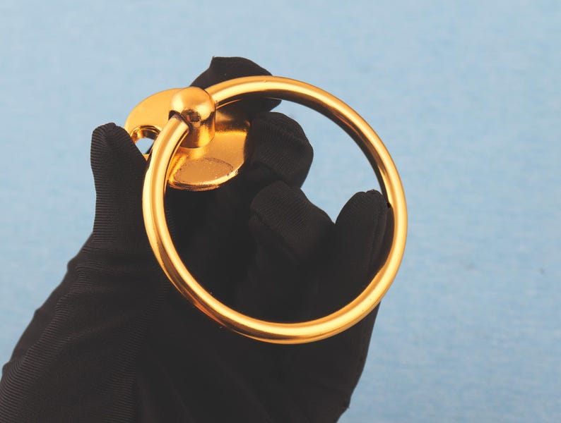 1 Paar runde Schubladenknäufe: Griffbeschläge, Möbelbeschläge (72 mm) Bild 5