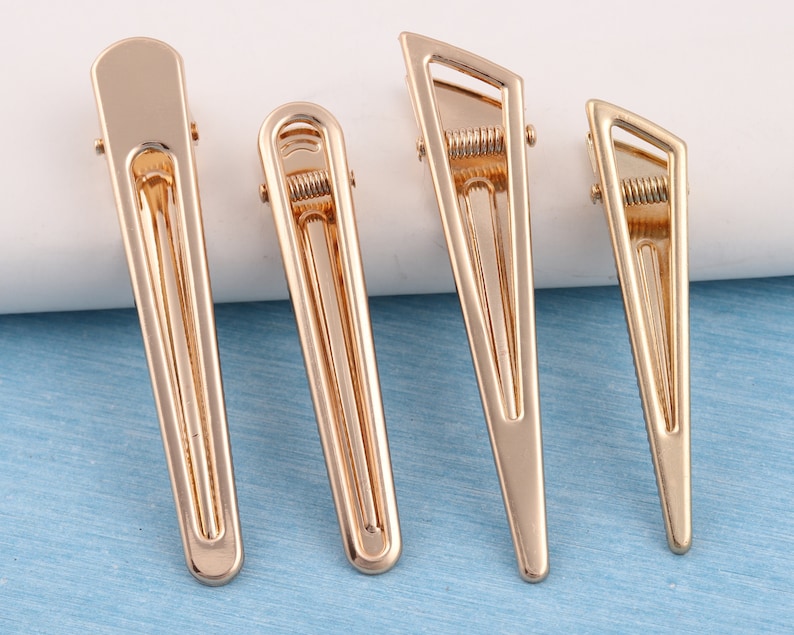 1020 pcs light gold hair alligator clips hair accessory Etsy