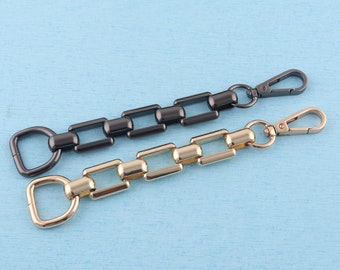 Purse Chain Extender: Metal Bag Chain with 20mm D Buckle