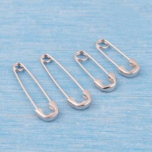 Sterling Silver Safety Pin Earring: Punk Minimalist Hoop
