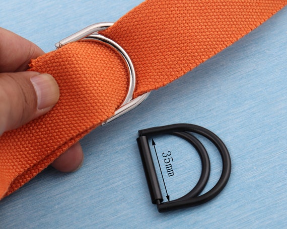 2pcs (35mm inner) double d ring buckle,metal adjustable belt buckle, belt  slide buckle,strap buckle for belt accessories