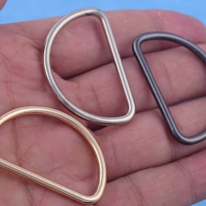 Metal 35mm inner metal D rings,black/light gold/silver d ring,zinc alloy dee rings D buckles for webbing strap and bag hardware connector
