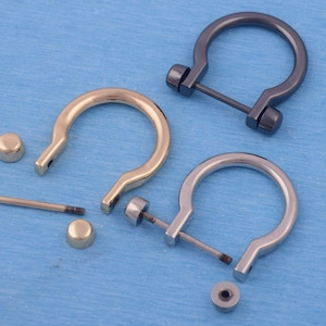 24mm Metal Horseshoe D Ring: Alloy Screw Shackle for Leather Craft