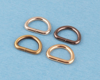 4 anneaux en D métalliques : 2,5 cm (1 pouce) – Accessoires pour sangles de sac non soudés